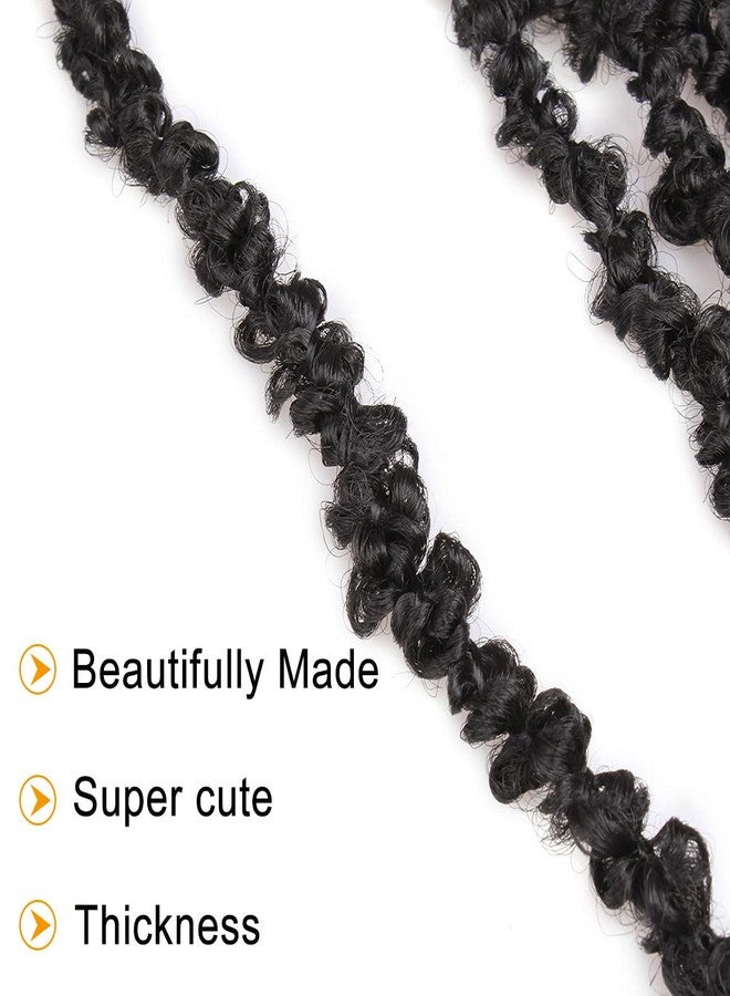 ZRQ 6 Packs Super Long Butterfly Locs Hair 42 Inch Black Distressed Locs Crochet Braids Hair Pre-looped Goddess Locs Hair Extensions Synthetic Handmade Soft Locs For Women 1B# - Image 5